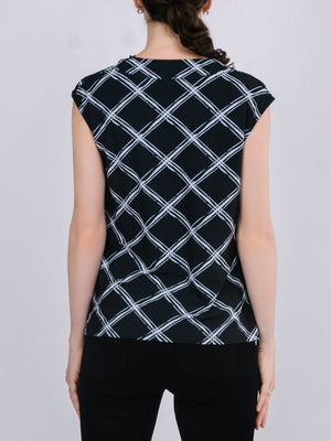 Cowl Neck Sleeveless Top