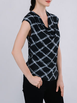 Cowl Neck Sleeveless Top