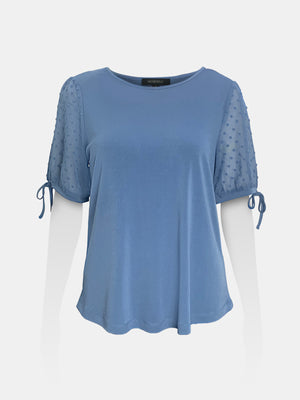Swiss Dot Puffy Tie Sleeves