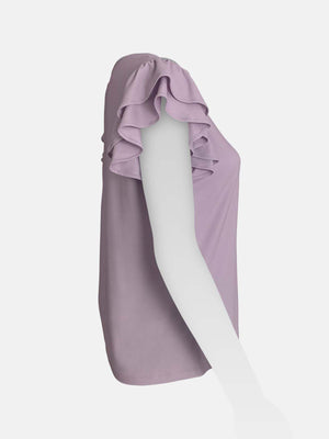 Flutter Cap Tiered Sleeve Top