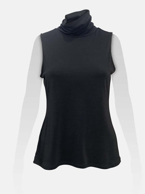 Turtle Neck Sleeveless Top