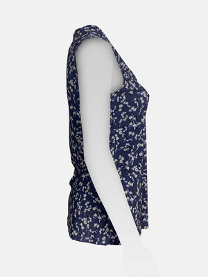 Gathered-Front Sleeveless Top