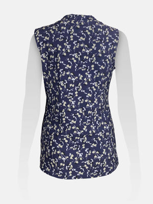 Gathered-Front Sleeveless Top