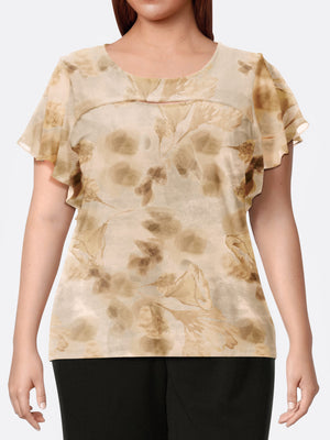 Cutout Short Sleeve Top
