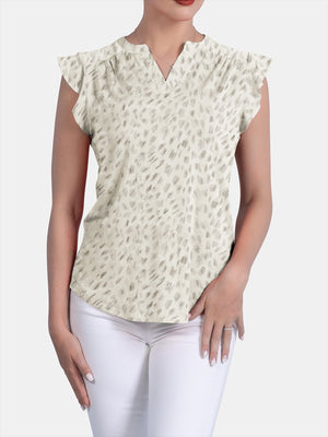 Flutter Cap Sleeve Top