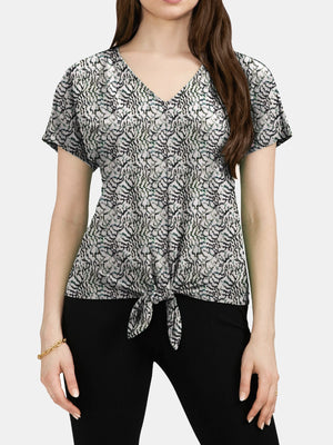 Tie Front Top