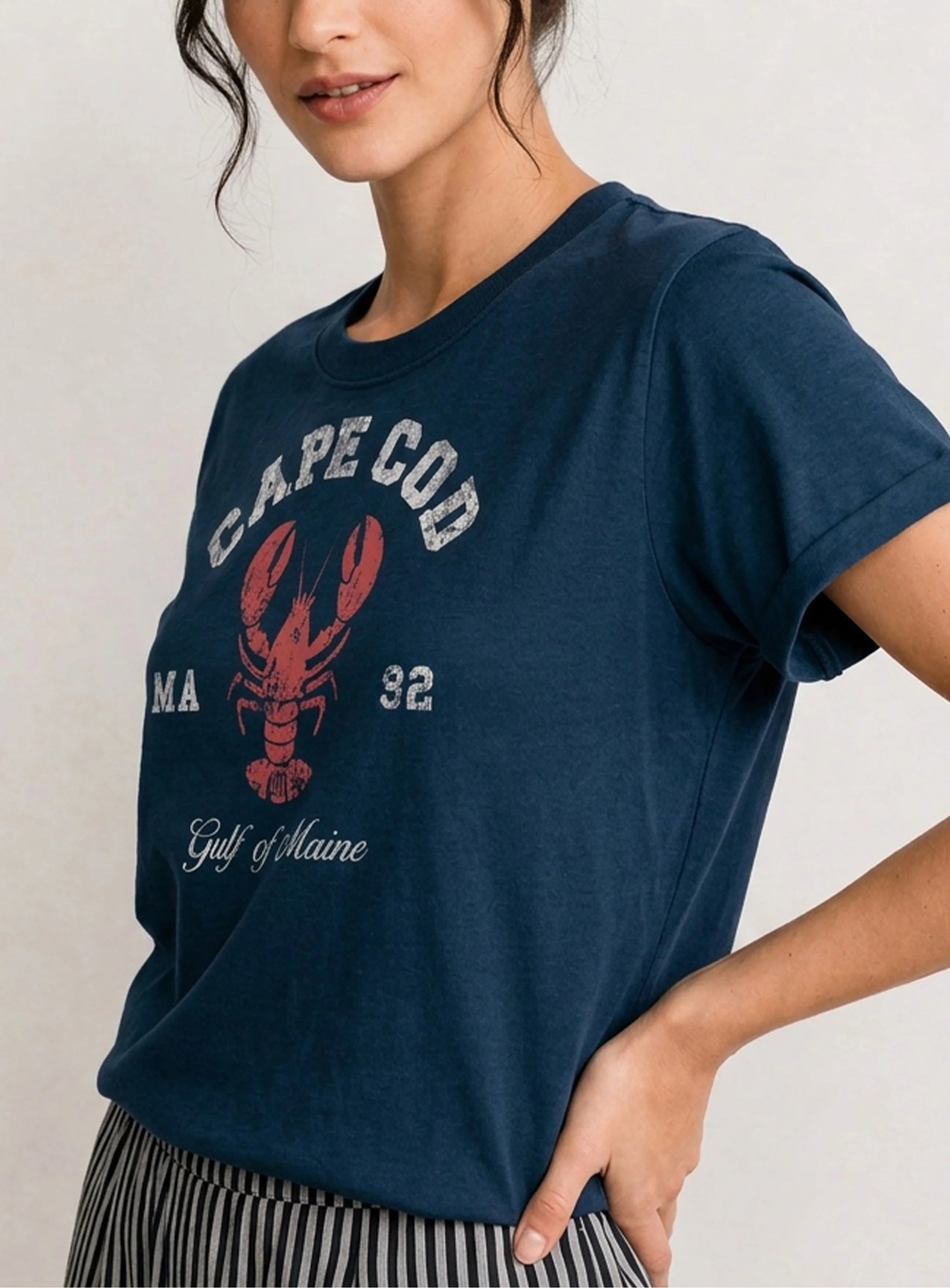 Cape Cod Lobster Deep Teal Tee
