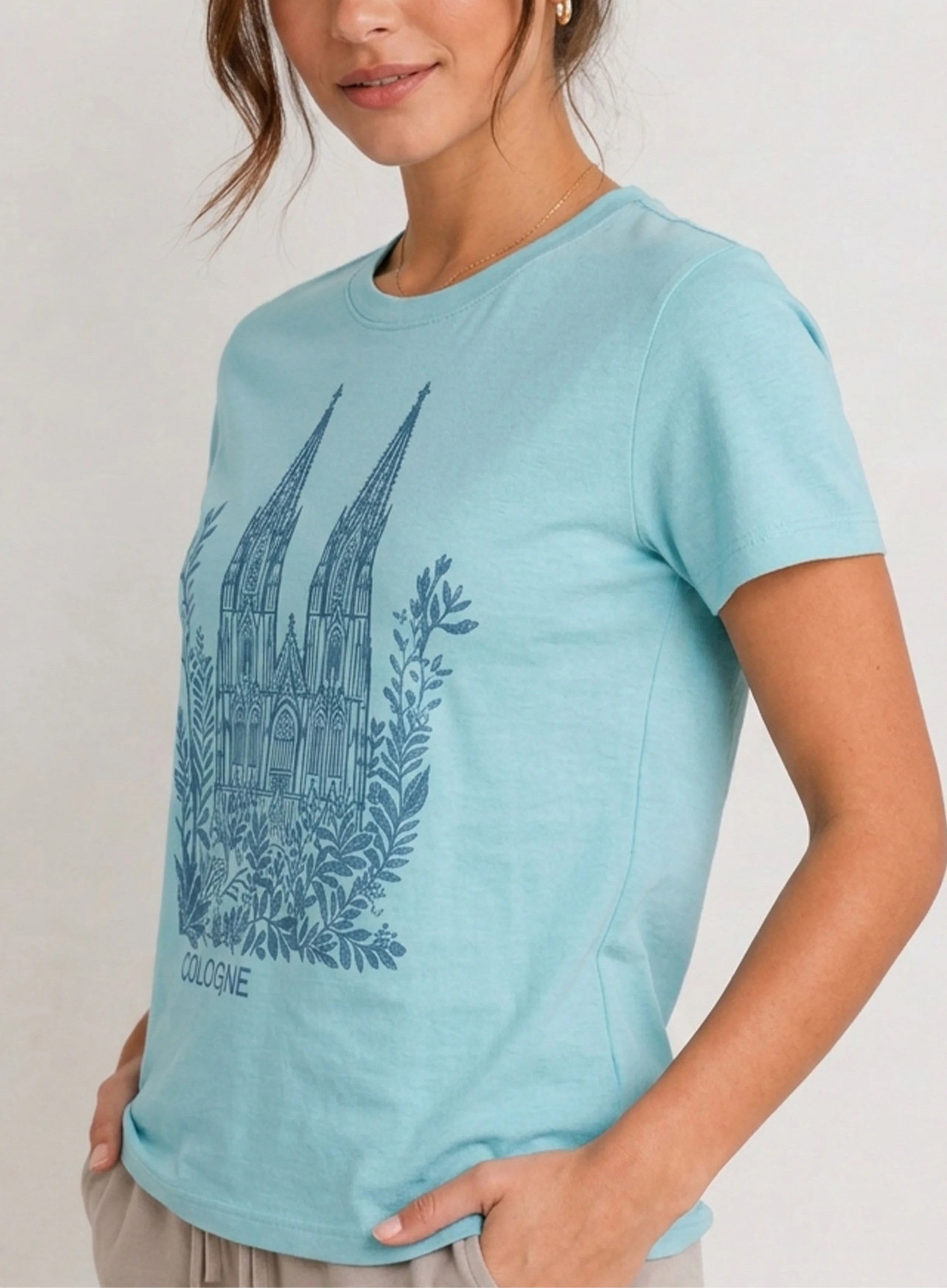 Cologne Cathedral Aqua Tee