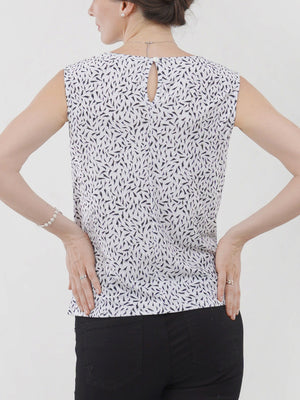 Tie Waist Sleeveless Top