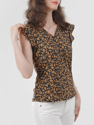 Flutter Cap Sleeve Top