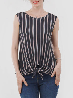 Tie Waist Sleeveless Top