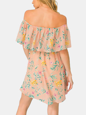 Strapless off shoulder dress