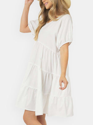Basic Short Neck Dress Layers