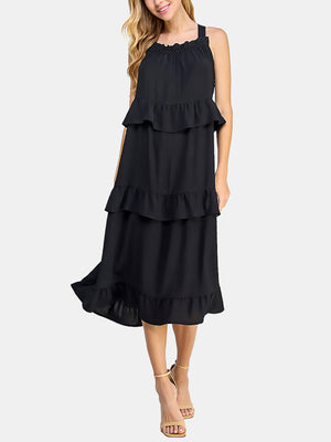 Ruffled Midi Dress