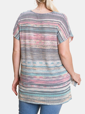 Plus Size Relaxed V-Neck Top