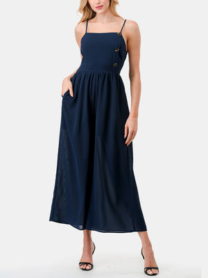 Square Neck Wide Leg Jumpsuit