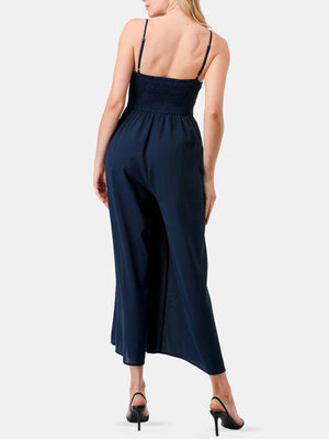 Square Neck Wide Leg Jumpsuit