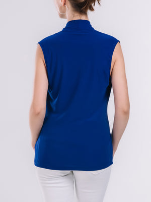 Surplice Wrap Sleeveless Top