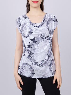 Cowlneck Knit Top