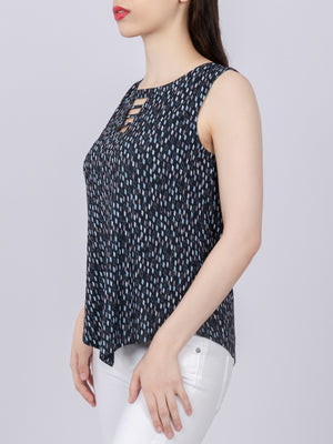 Cutout Detail Knit Top