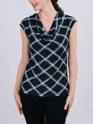 Cowl Neck Sleeveless Top