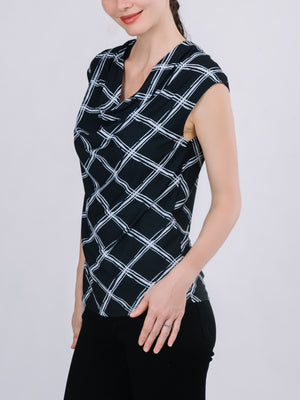 Cowl Neck Sleeveless Top