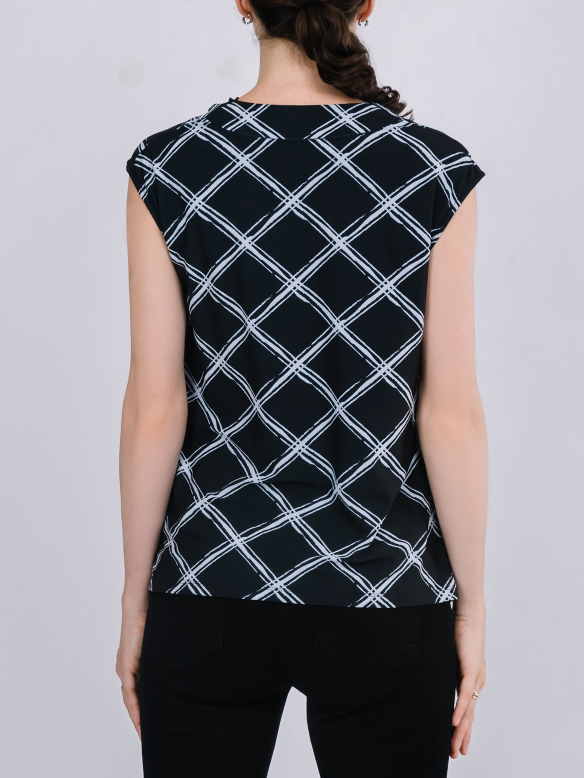 Cowl Neck Sleeveless Top