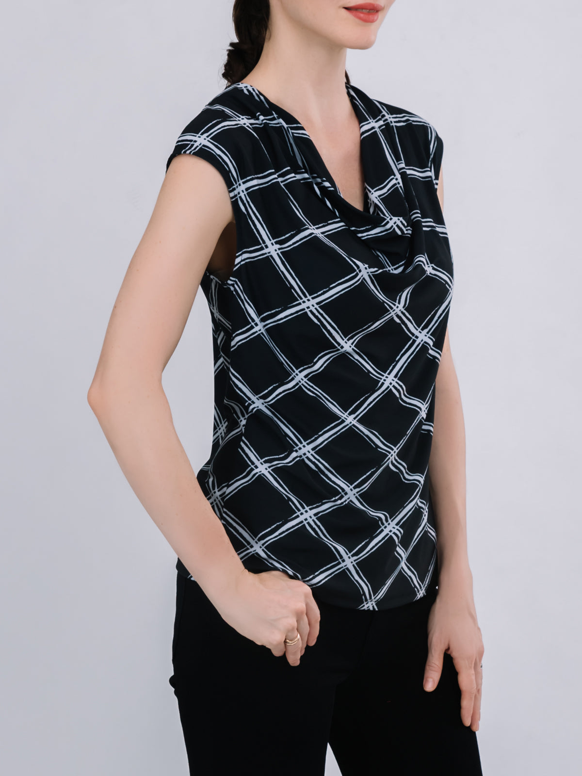 Cowl Neck Sleeveless Top