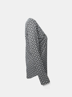 Zip-Pocket Long Sleeves Top