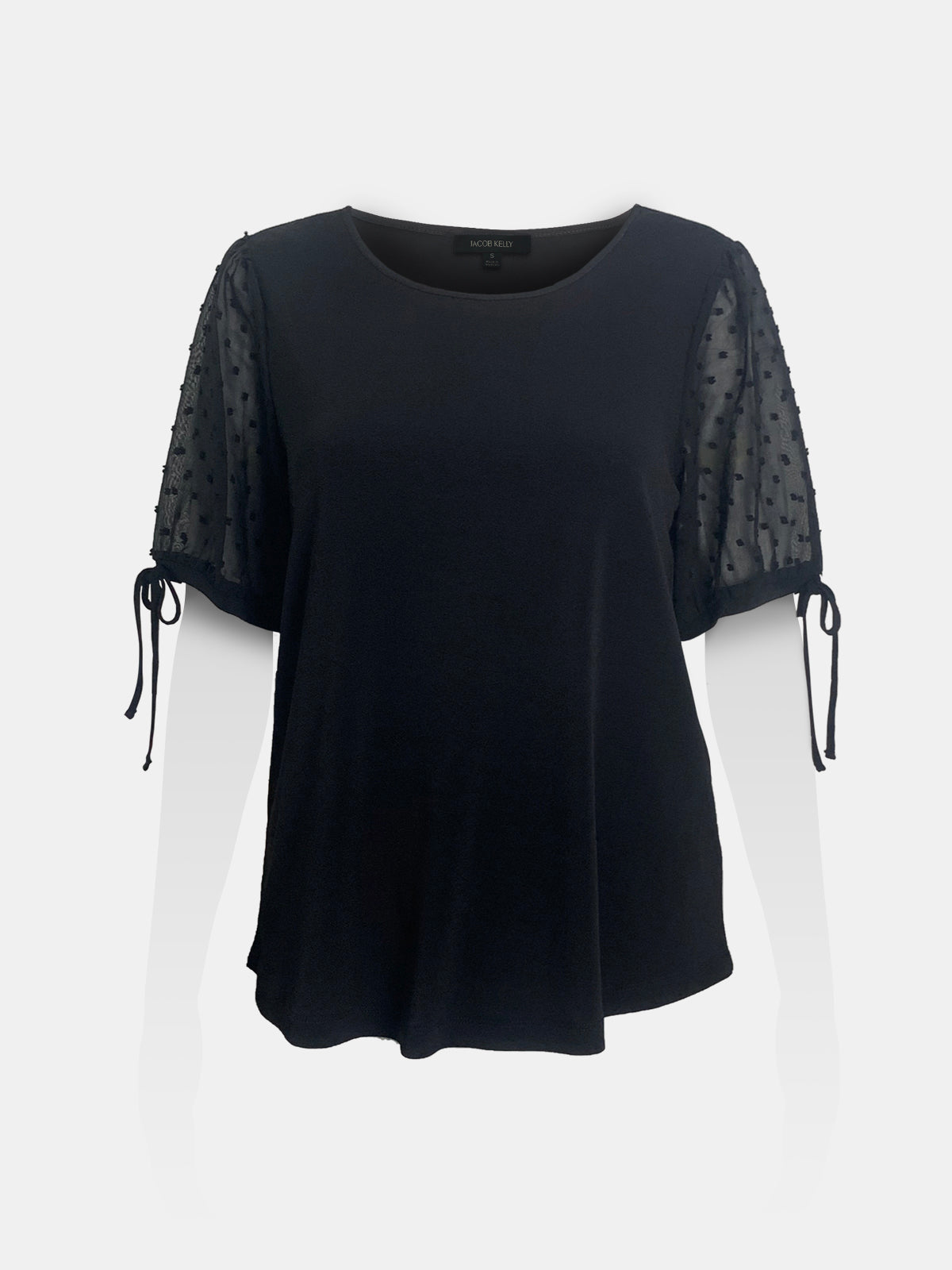 Swiss Dot Puffy Tie Sleeves