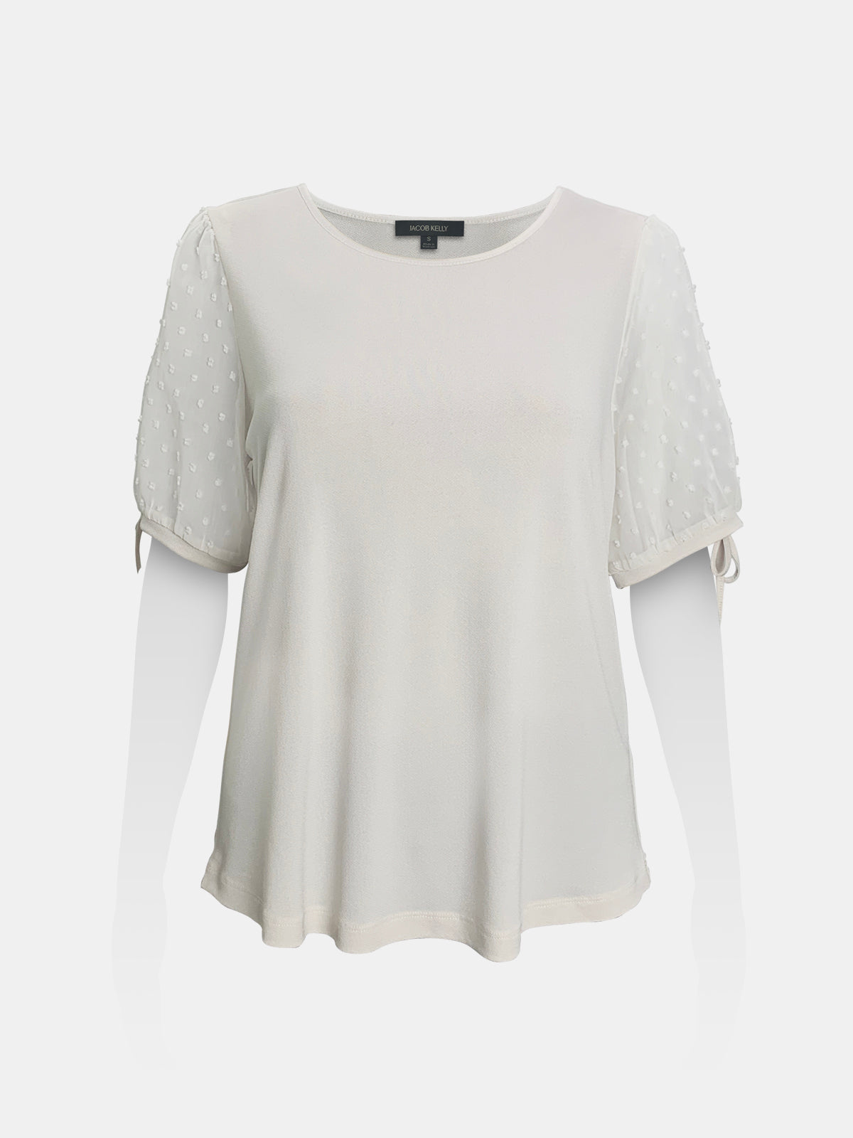 Swiss Dot Puffy Tie Sleeves