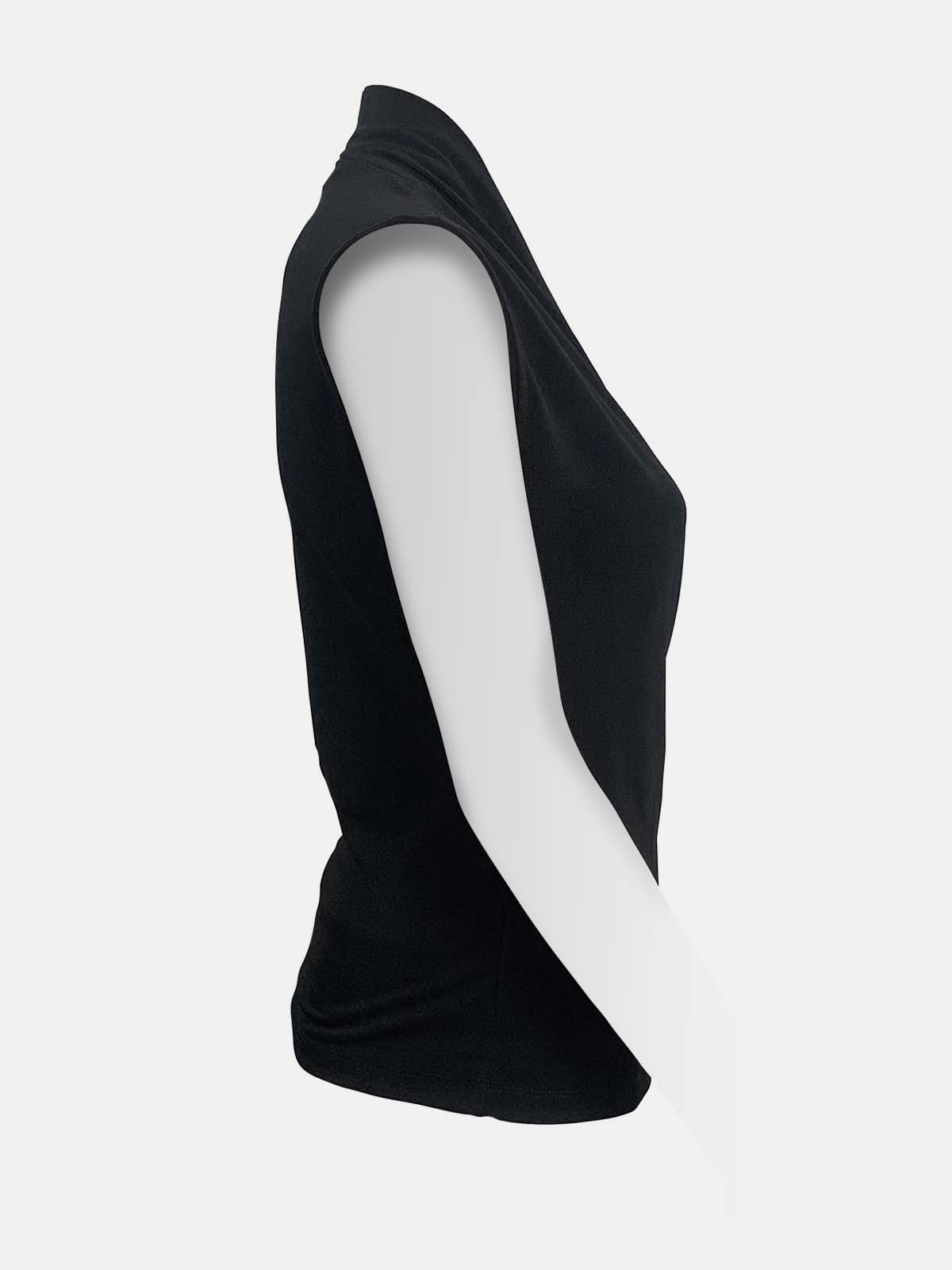 Surplice Wrap Sleeveless Top
