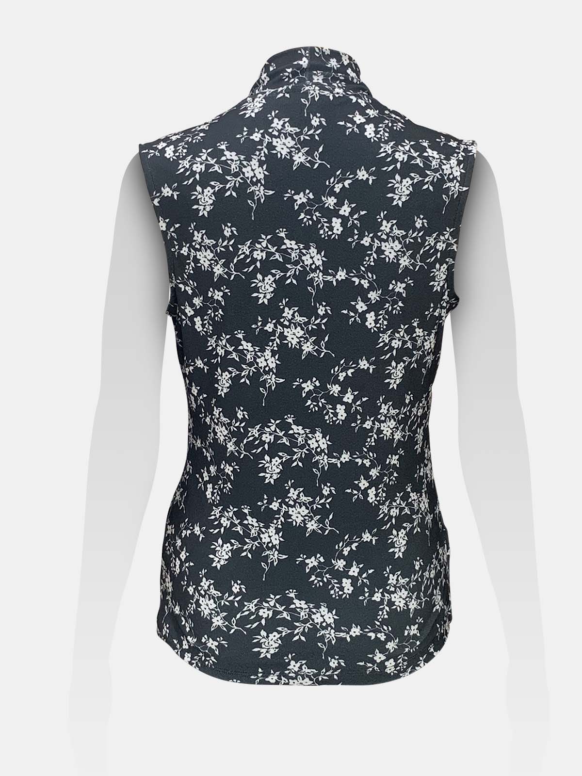 Surplice Wrap Sleeveless Top