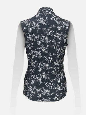 Surplice Wrap Sleeveless Top