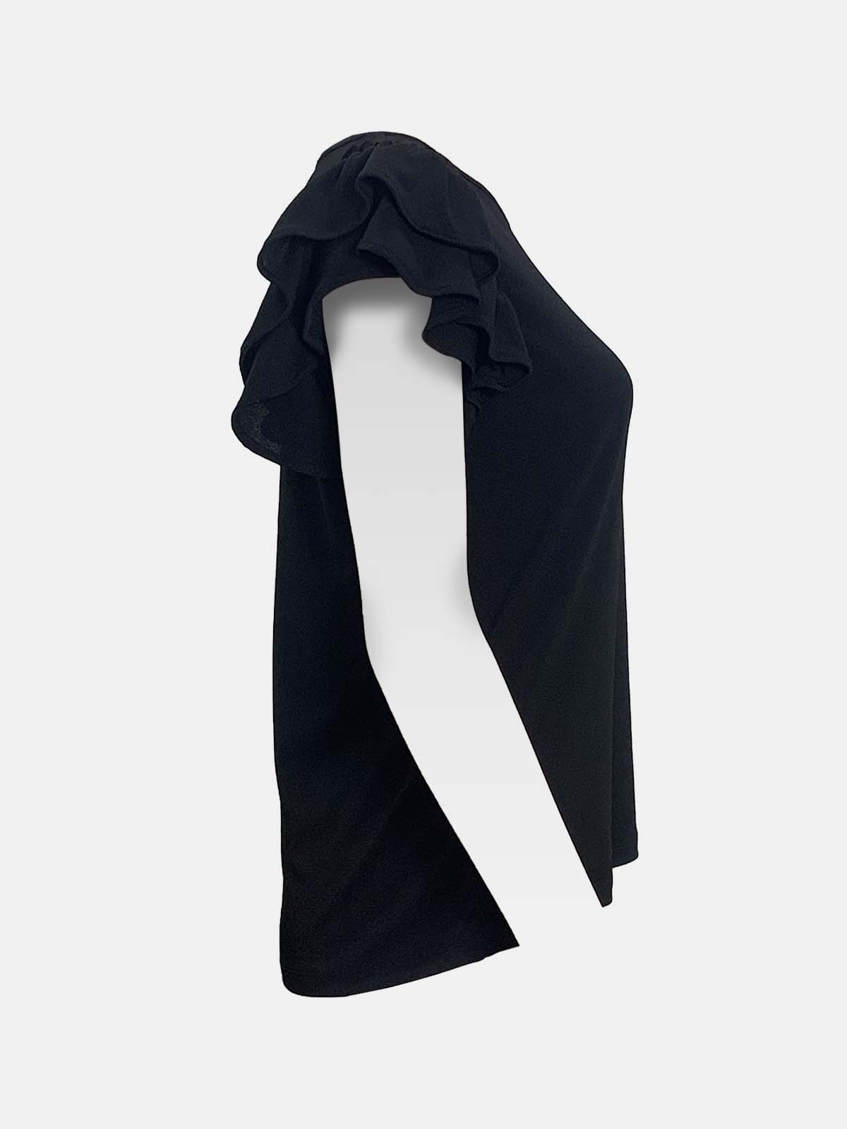 Flutter Cap Tiered Sleeve Top