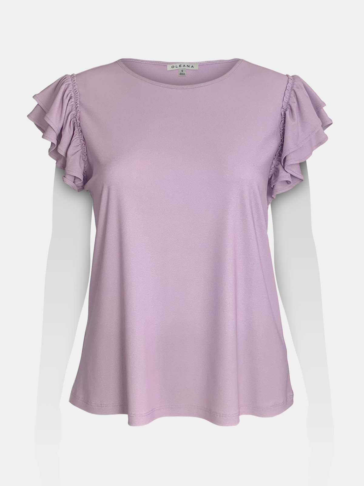 Flutter Cap Tiered Sleeve Top