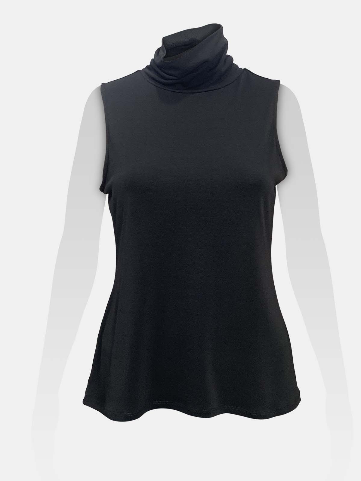 Turtle Neck Sleeveless Top