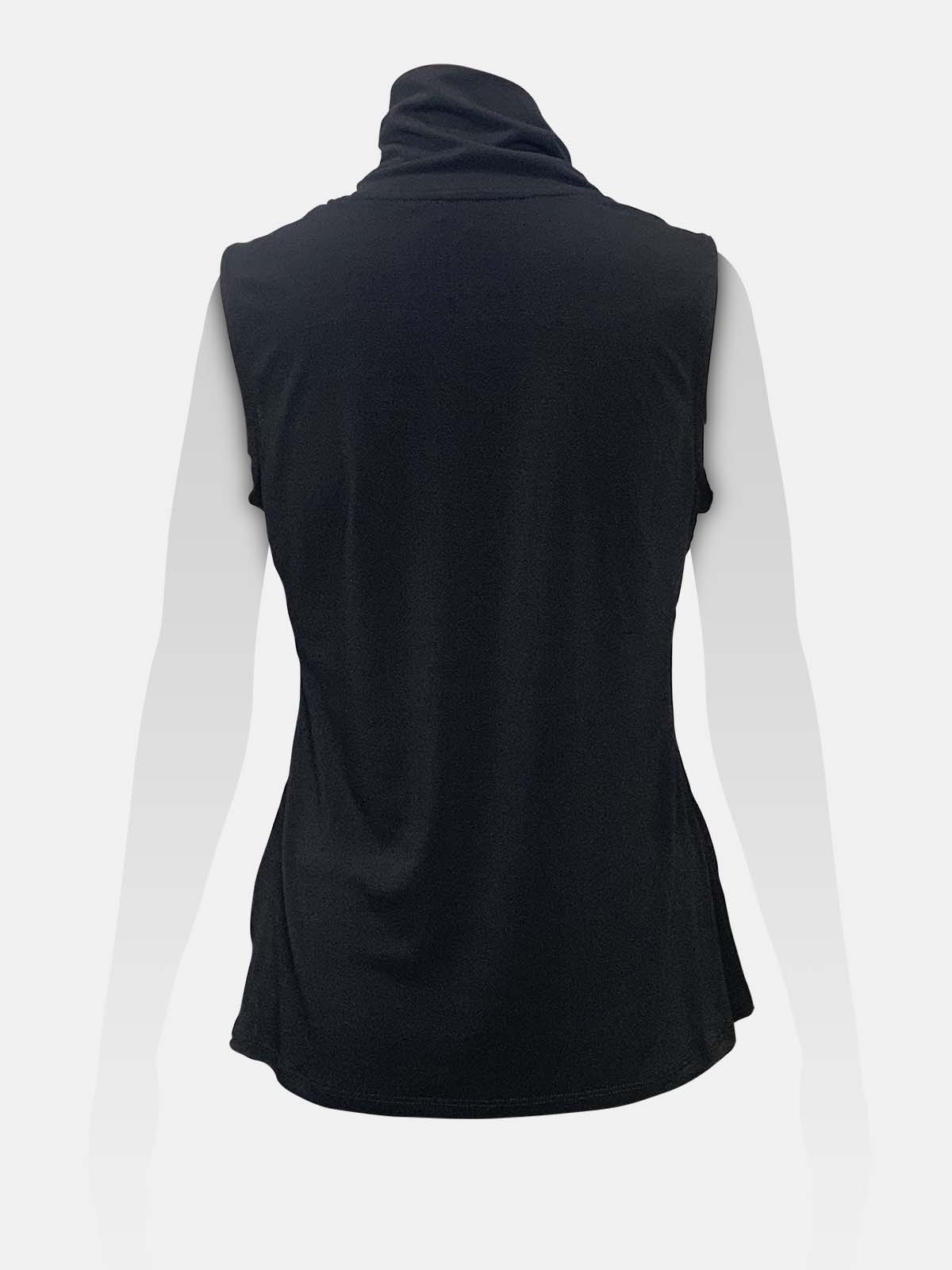 Turtle Neck Sleeveless Top