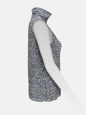 Turtle Neck Sleeveless Top