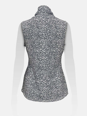 Turtle Neck Sleeveless Top