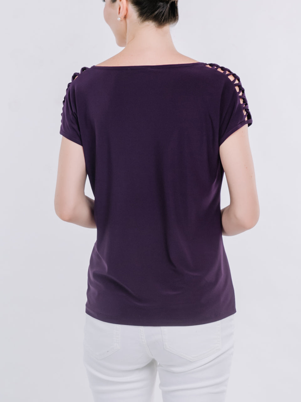 Cutout Short Sleeve Top