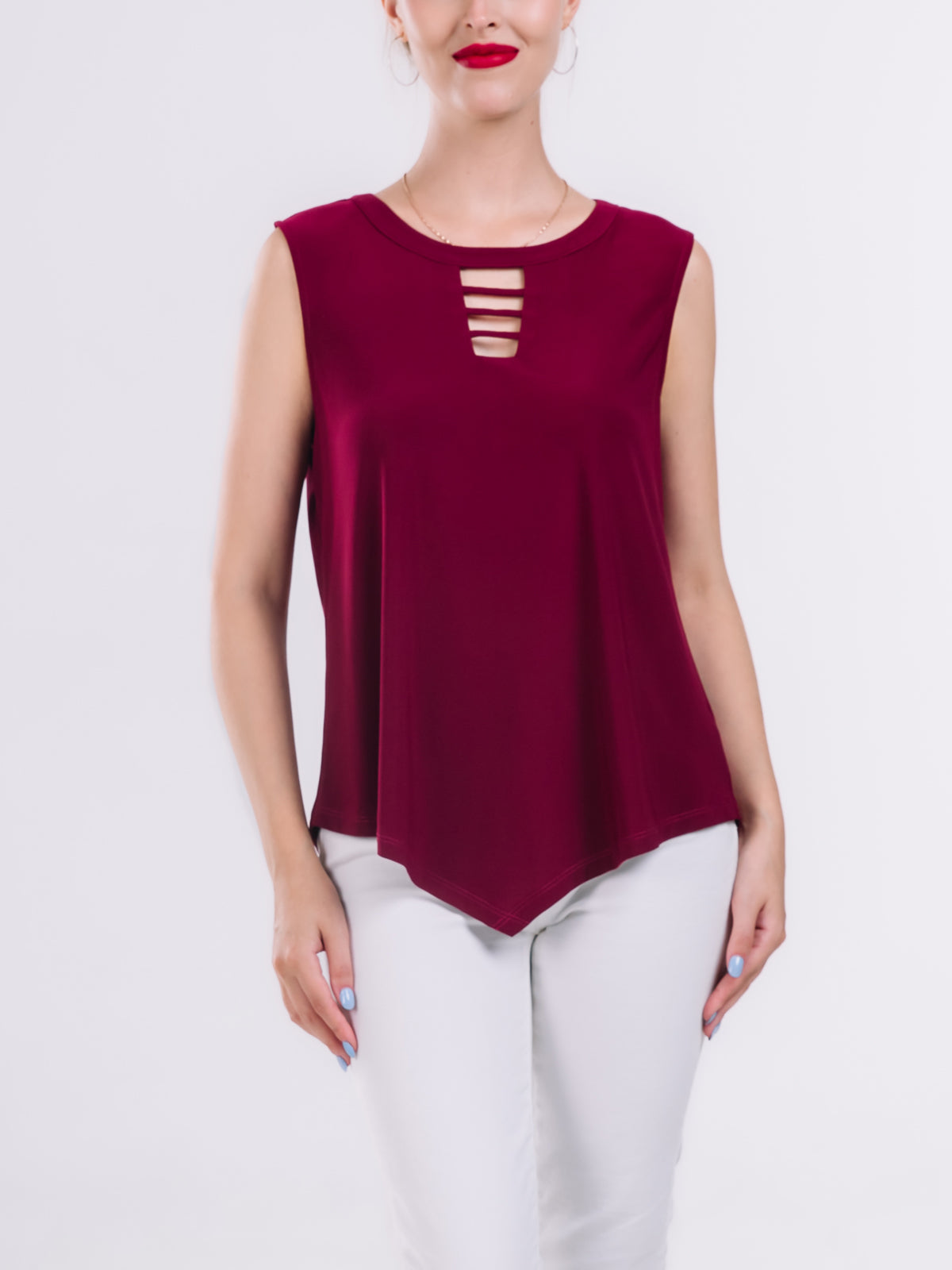 Cutout Detail Knit Top