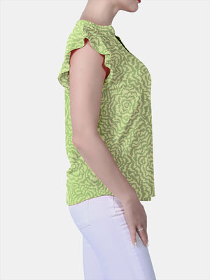 Flutter Cap Sleeve Top