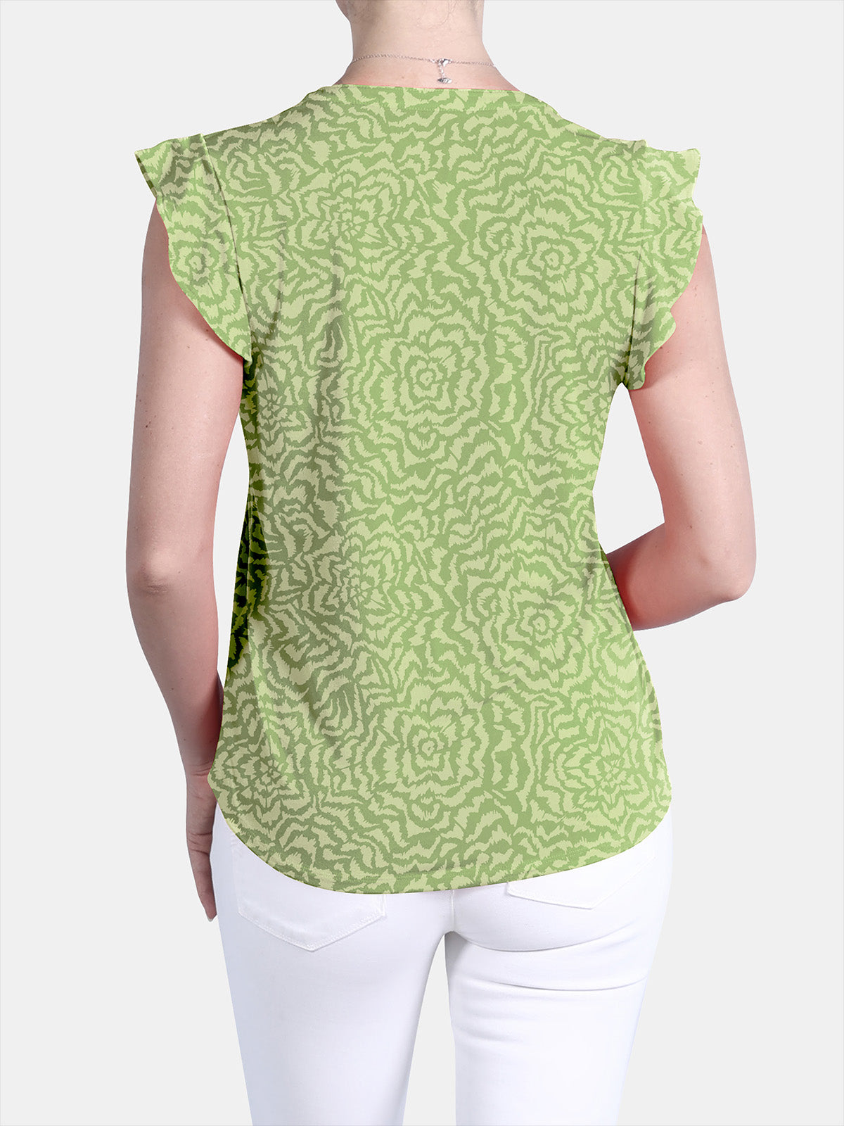 Flutter Cap Sleeve Top