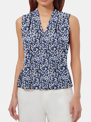 Gathered V-neckline Top