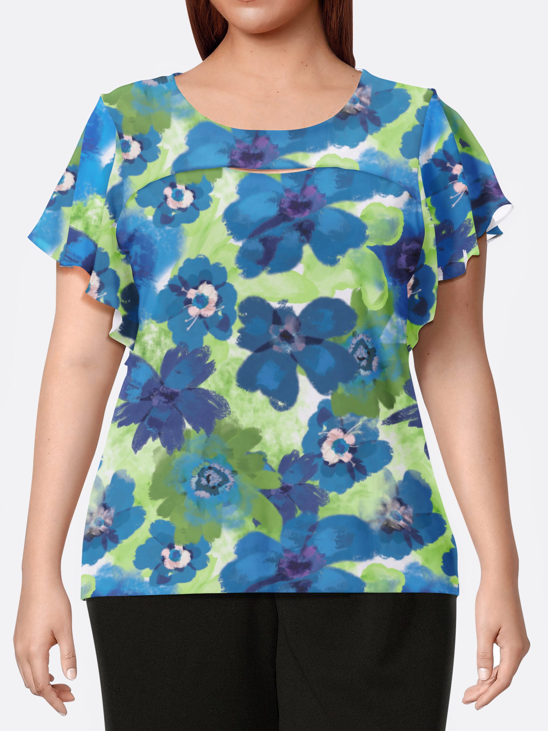 Cutout Short Sleeve Top