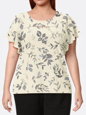 Cutout Short Sleeve Top