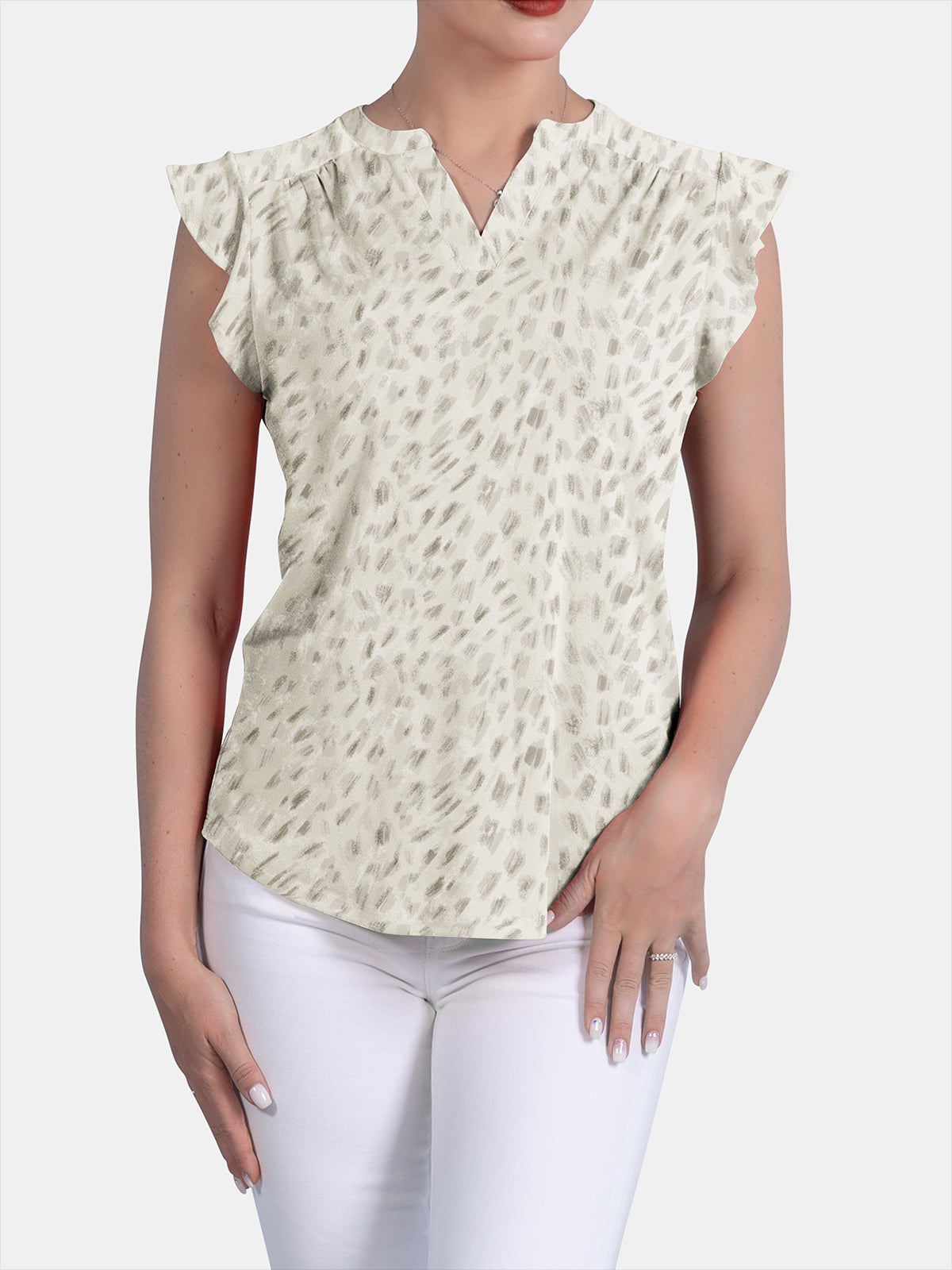 Flutter Cap Sleeve Top
