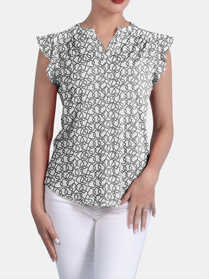Flutter Cap Sleeve Top