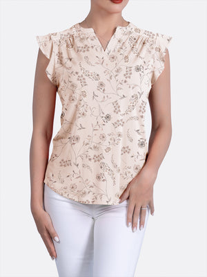 Flutter Cap Sleeve Top